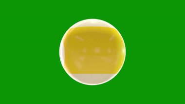 Sarı arka planda beyaz yumurtalı Paskalya yumurtası.