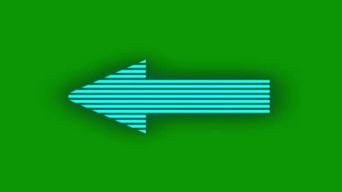 Ok işareti çizimi. düz stil gradyan arkaplan ile yeşil simge.