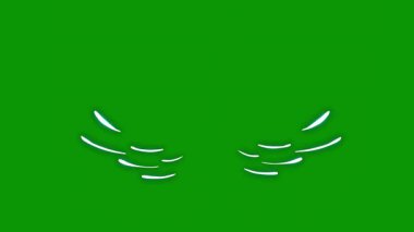 Beyaz arkaplanda yeşil çimen.