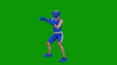 Bir erkek karakterin 3 boyutlu canlandırması