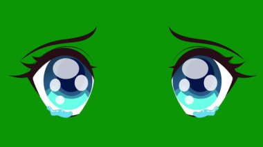 yeşil kirpikler ve gözler