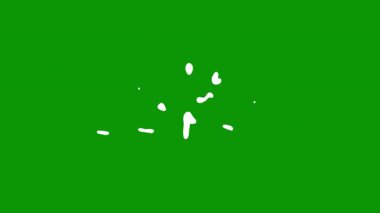 Yeşil yaprağın vektör illüstrasyonu.