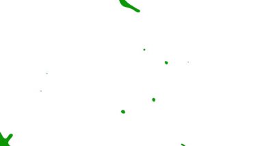 Beyaz arkaplanda yeşil boya sıçraması