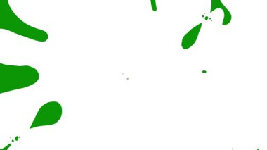 Yeşil desenli ve beyaz fırçalı soyut arkaplan.