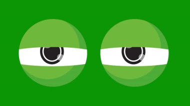 yeşil göz ikonu. Yeşil gözlerin vektör illüstrasyonu