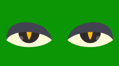 göz simgesinin düz renk tasarımı, vektör illüstrasyonu