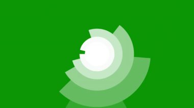 Yeşil renk ve beyaz daire desenli soyut arkaplan