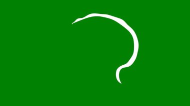 yeşil arkaplanda bir yaprağın yeşil renk simgesi.