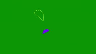 Geometrik soyutlama üretken sanat arkaplan çizimi