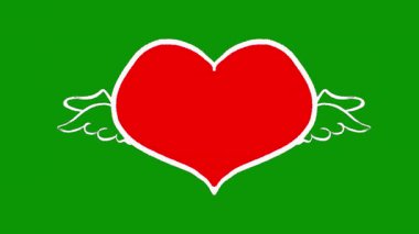 Peru bayrağı taşıyan kalp