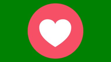 Aşk kalp vektör simgesi