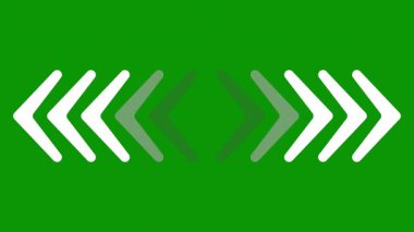 Yeşil ok simgesi. Vektör çizim