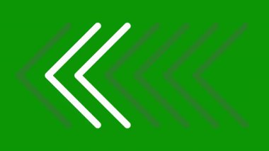 Ok başı sağ vektör simgesi. biçim ince çizgi simgesi, eko yeşil renk, açık arkaplan.