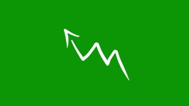 ok düz simgesi, vektör illüstrasyonu