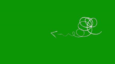 Yeşil ok işaretinin vektör çizimi