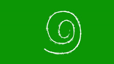 Siyah arkaplanda yeşil işaret