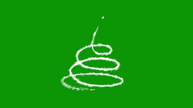 Noel ağacı ikonu. vektör illüstrasyonu