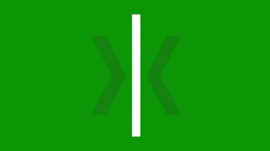 X harfi logo tasarımı. Negatif boşluk simgesi vektör illüstrasyonu