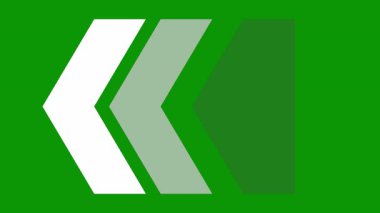 K harfi işareti. Vektör. Katı arkaplanda beyaz simge - yeşil arkaplan ve renkli