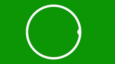 Arka planda yeşil vektör simgesi. 10 saniye.