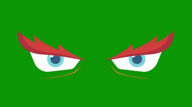 yeşil maske simgesi, düz biçim