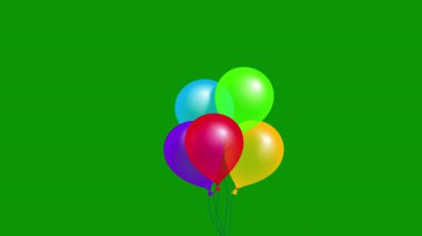 Beyaz bir arka plan üzerinde izole balonlar