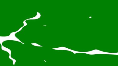 Beyaz arka plana yeşil konfeti düşüyor. şenlikli arkaplan.