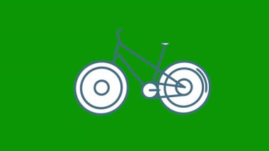 Bisiklet ikonu. vektör illüstrasyonu