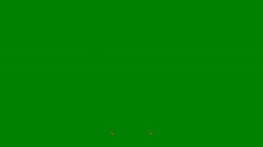 Kırmızı arka planda yeşil noel ışıkları. Festival konsepti