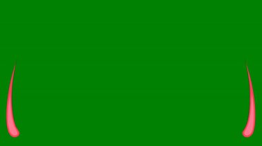 yeşil renk 3d kırmızı haçla çizilmiş