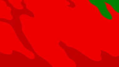 Yeşil arka planda kırmızı noel ağacı. vektör noel kartı.