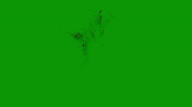 Kırmızı desenli yeşil arkaplan