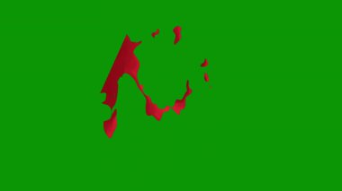 Fas 'ın yeşil bayrağı. 3d oluşturma