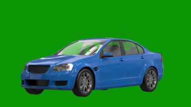 Daha az genel bir konsept araba ortamının 3 boyutlu çizimi