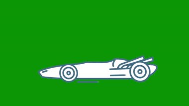 Yarış arabası illüstrasyon vektör simgesi