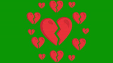 kalp şekilli simge, vektör çizimi