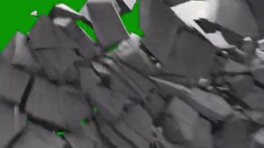 yeşil arka plan. Soyut arkaplan. 3 Boyutlu Hazırlama