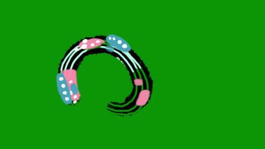 Siyah arkaplanda yeşil Noel ağacı.