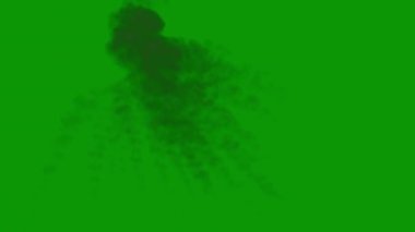 Yeşil arka plan ve yağan kar. vektör illüstrasyonu