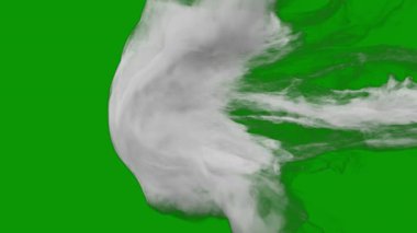 yeşil arkaplanda yeşil duman