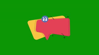 Düz dizayndaki konuşma baloncuklarının vektör çizimi