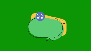 Vektör çizimi. yeşil etiket.