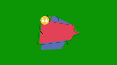 Noel ağaçlarının düz renk çizimi