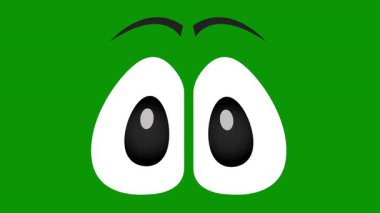 beyaz arkaplan ile yeşil gözler.