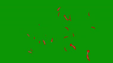 Açık kırmızı, kaotik şekilli yeşil vektör şablonu. Modern tarzda değişen renkli kaotik formlar. Duvar kağıdı ve afiş için zarif tasarım.