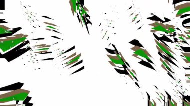 yeşil Noel arkaplanı, kar taneleri ve mesajınız için boşluk