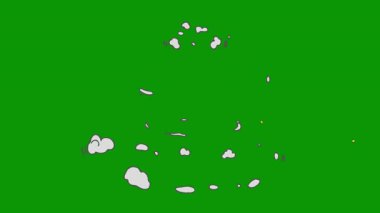 İrlanda 'nın beyaz bayrağının 3 boyutlu resmi.