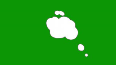 Yeşil arka planda Finlandiya ülkesinin haritası.