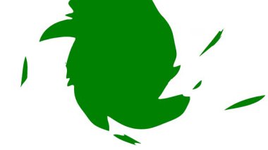 Yeşil yaprak, vektör. Yapraklar, bitki yaprakları. Yapraklar. yeşil yapraklar.