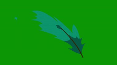 Yeşil arkaplanda yeşil yaprak simgesi. Ekoloji işareti, sembol. ekoloji kavramı.